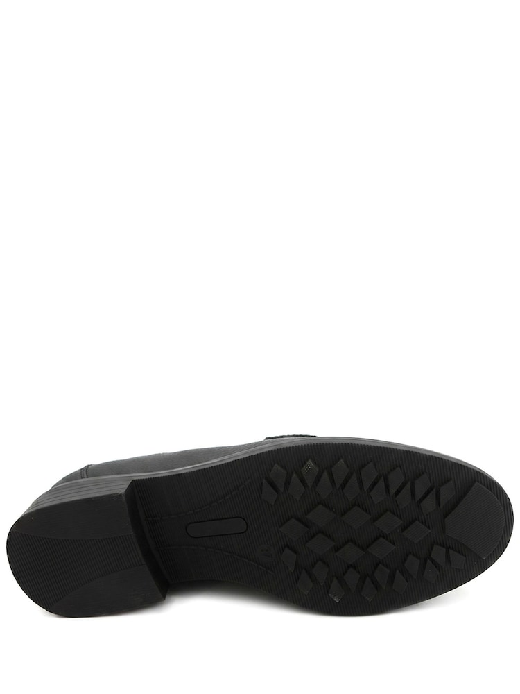 Pavers Black Smart Penny Loafers - Image 5 of 5 Pavers Black Smart Penny Loafers - Image 5 of 5