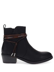 Noir - Bottines Pavers à talon style western - Image 2 de 6