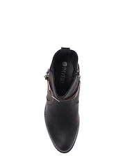 Noir - Bottines Pavers à talon style western - Image 5 de 6