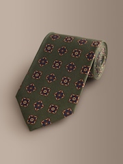 Green Signature Italian Silk Design Tie - Image 1 of 3