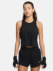 Schwarz - Nike Dri-fit One Klassisches, atmungsaktives Trägertop - Bild 1 von 7