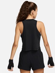 Schwarz - Nike Dri-fit One Klassisches, atmungsaktives Trägertop - Bild 2 von 7
