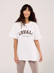 LOVALL White Graphic Varsity T-Shirt - Image 1 of 4