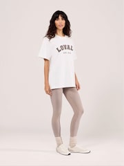 LOVALL White Graphic Varsity T-Shirt - Image 4 of 4
