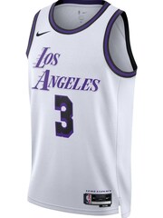 Nike White Los Angeles Lakers City Edition Swingman Jersey 22 - Anthony Davis Unisex - Image 2 of 3