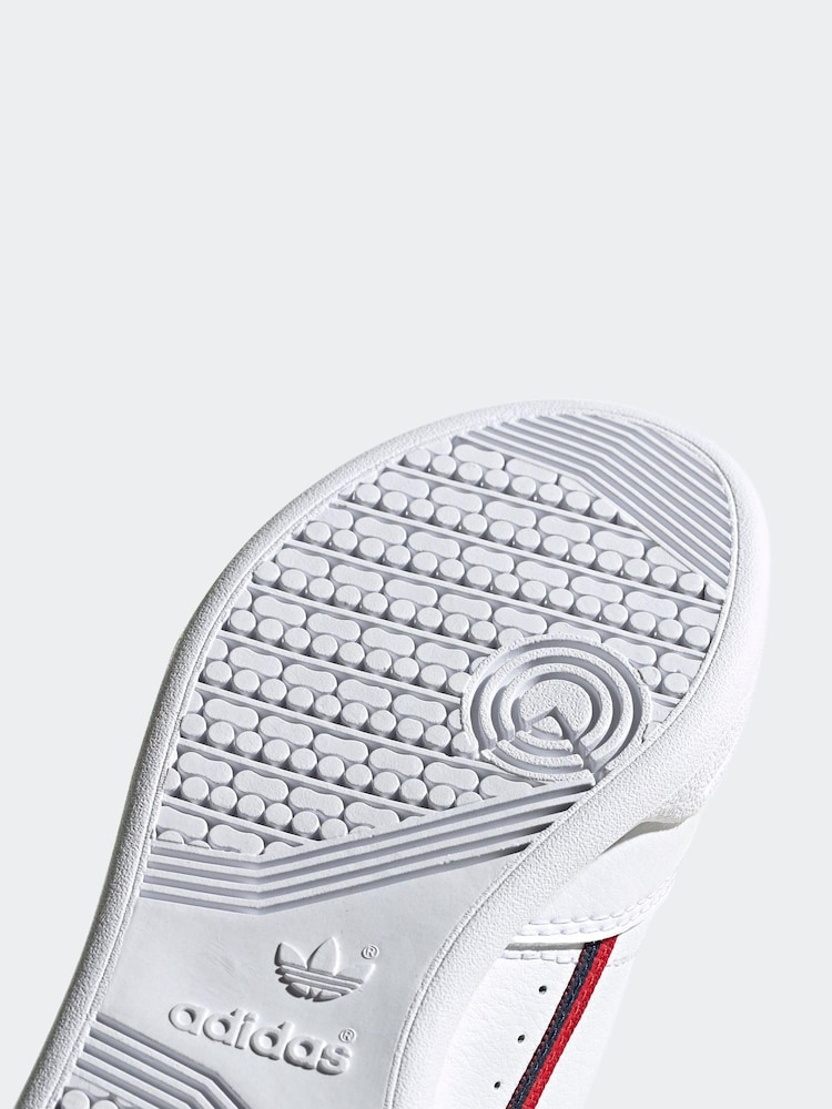 adidas Originals White Continental 80 Kids Trainers - Image 10 of 10