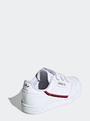 adidas Originals White Continental 80 Kids Trainers - Image 4 of 10