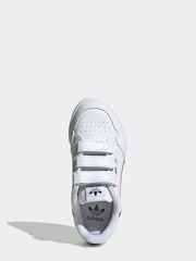 adidas Originals White Continental 80 Kids Trainers - Image 6 of 10