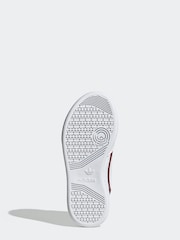 adidas Originals White Continental 80 Kids Trainers - Image 7 of 10