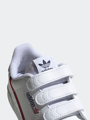 adidas Originals White Continental 80 Kids Trainers - Image 8 of 10