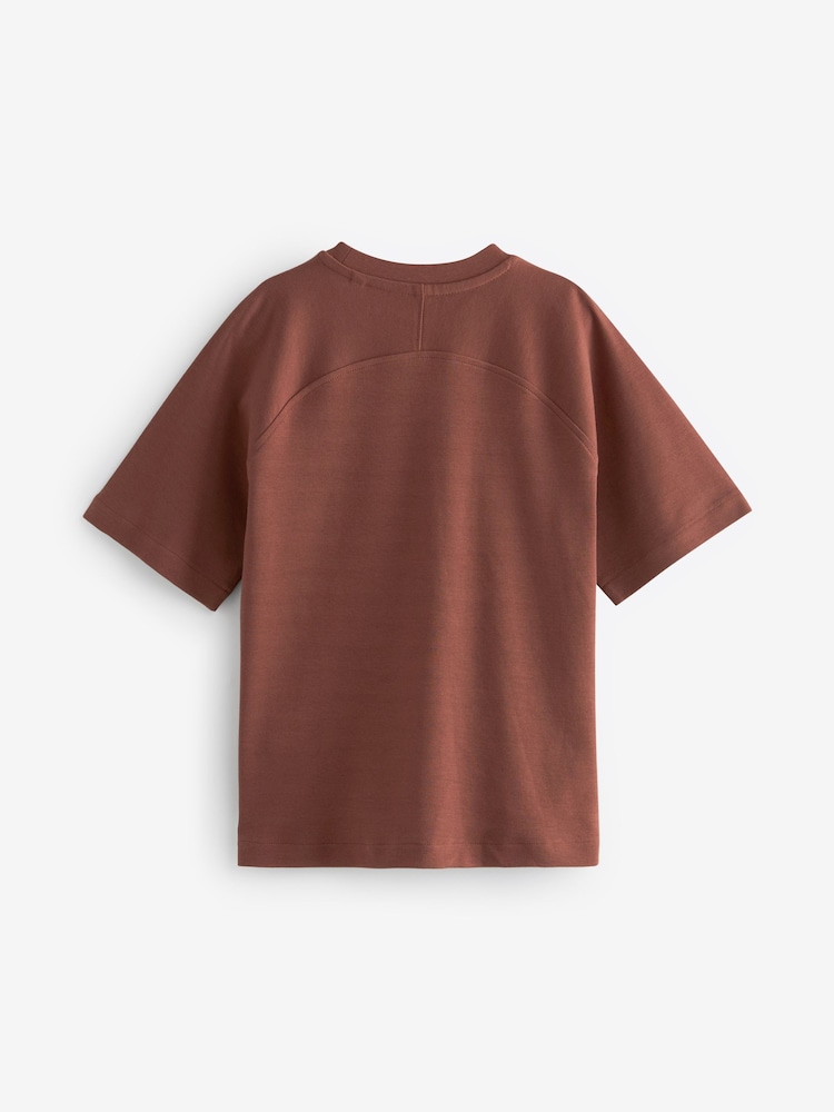 Berry/Navy Blue/Cream Oversized 100% Cotton T-Shirts 3 Pack (3-16yrs) - Image 6 of 6