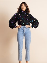 Dancing Leopard Margo Pintuck Blouse - Image 3 of 4