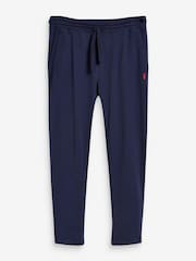 Black/Navy Open Hem Slim Lightweight 100% Cotton Joggers 2 Pack - Image 13 of 13
