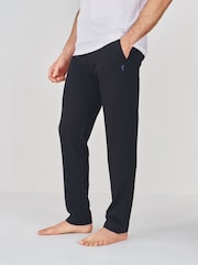 Black/Navy Open Hem Slim Lightweight 100% Cotton Joggers 2 Pack - Image 2 of 13