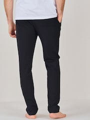 Black/Navy Open Hem Slim Lightweight 100% Cotton Joggers 2 Pack - Image 3 of 13
