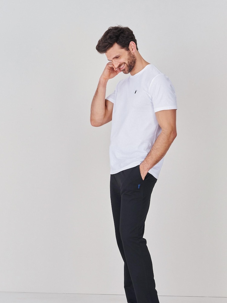 Noir/Marine - Ourlet ouvert - Lot de 100pantalons de jogging légers 2 % coton - Image 4 of 13