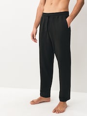 Black/Navy Open Hem Slim Lightweight 100% Cotton Joggers 2 Pack - Image 5 of 13
