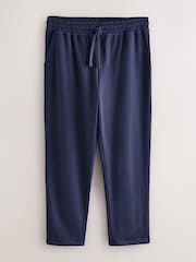 Black/Navy Open Hem Slim Lightweight 100% Cotton Joggers 2 Pack - Image 6 of 13