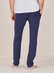 Black/Navy Open Hem Slim Lightweight 100% Cotton Joggers 2 Pack - Image 8 of 13