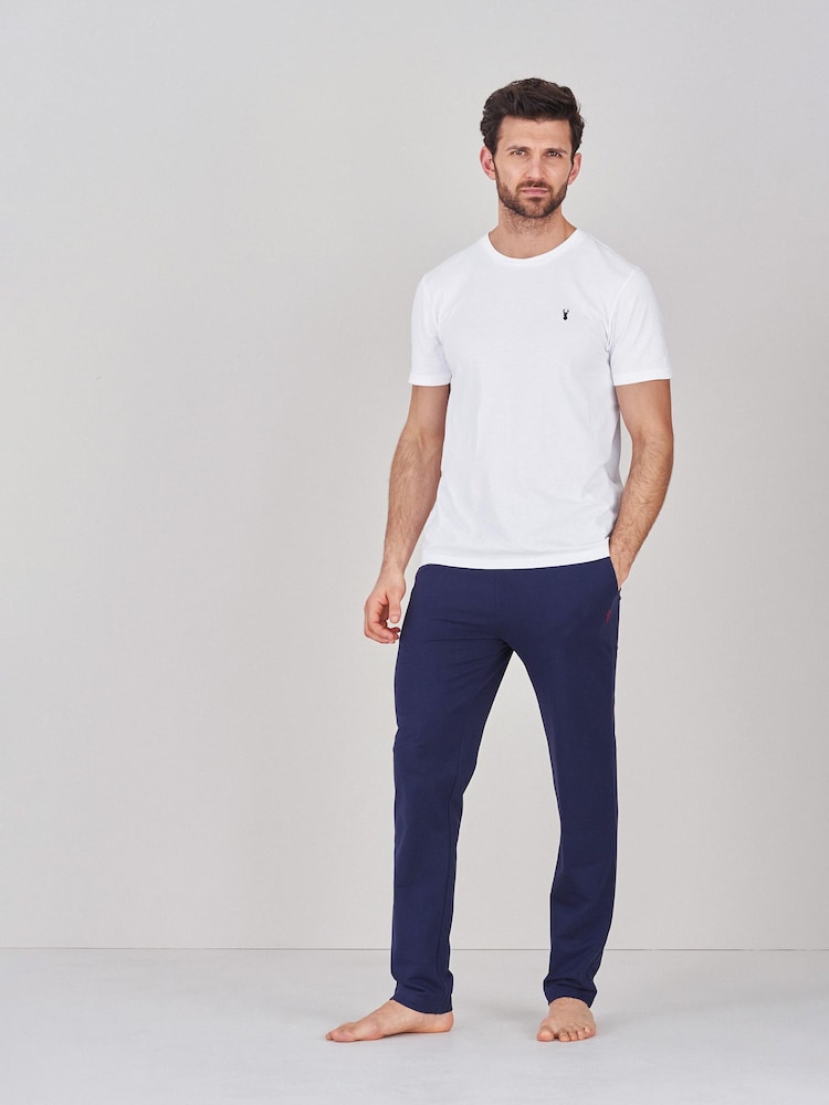 Noir/Marine - Ourlet ouvert - Lot de 100pantalons de jogging légers 2 % coton - Image 9 of 13