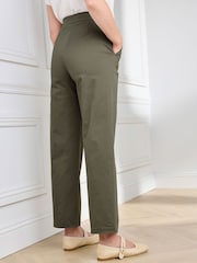 Cotton Traders Green Ankle Grazer Chino Trousers 29" - Image 3 of 4