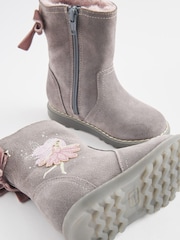 Grey Suede Fairy Light-Up Boots - Image 4 of 5