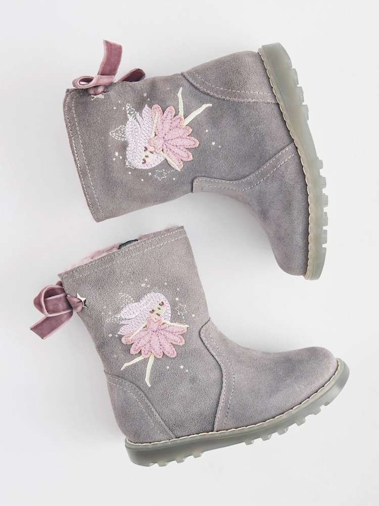 Grey Suede Fairy Light-Up Boots - Image 5 of 5 Grey Suede Fairy Light-Up Boots - Image 5 of 5