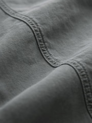 Anthrazitgrau - Cargohose aus 100 % Baumwolle mit verstellbarem Bund - Bild 7 von 7