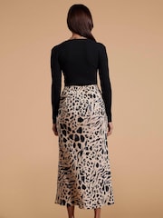 Dancing Leopard Renzo Satin Midi Skirt - Image 2 of 4