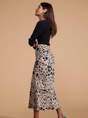 Dancing Leopard Renzo Satin Midi Skirt - Image 4 of 4