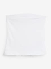 White Cotton Rich Bandeau Boobtube Top - Image 4 of 4