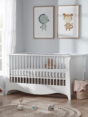 CuddleCo White Clara Cot Bed - Image 1 of 5