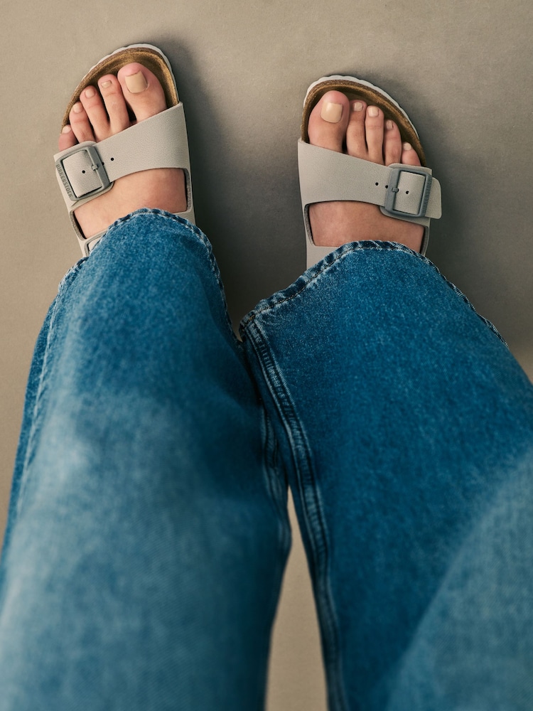 Buy Birkenstock Grey Arizona Birko Flor Sandals from the Next UK
