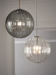 Chrome Ashcroft 6 Light Linear Pendant Ceiling Light - Image 3 of 5