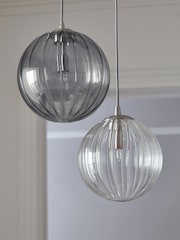 Chrome Ashcroft 6 Light Linear Pendant Ceiling Light - Image 4 of 5