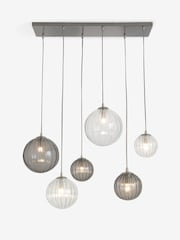 Chrome Ashcroft 6 Light Linear Pendant Ceiling Light - Image 5 of 5