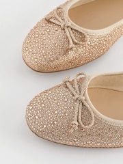 Champagne Gold Standard/Wide Fit Forever Comfort® Ballerinas Shoes - Image 5 of 8