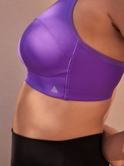 Purple Active Sports Antibounce Dry Tech Extra High Impact C-H Bra - Image 6 of 9
