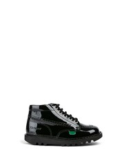 Kickers Black Infants Hi Zip Patent Leather Shoes - Image 1 of 8