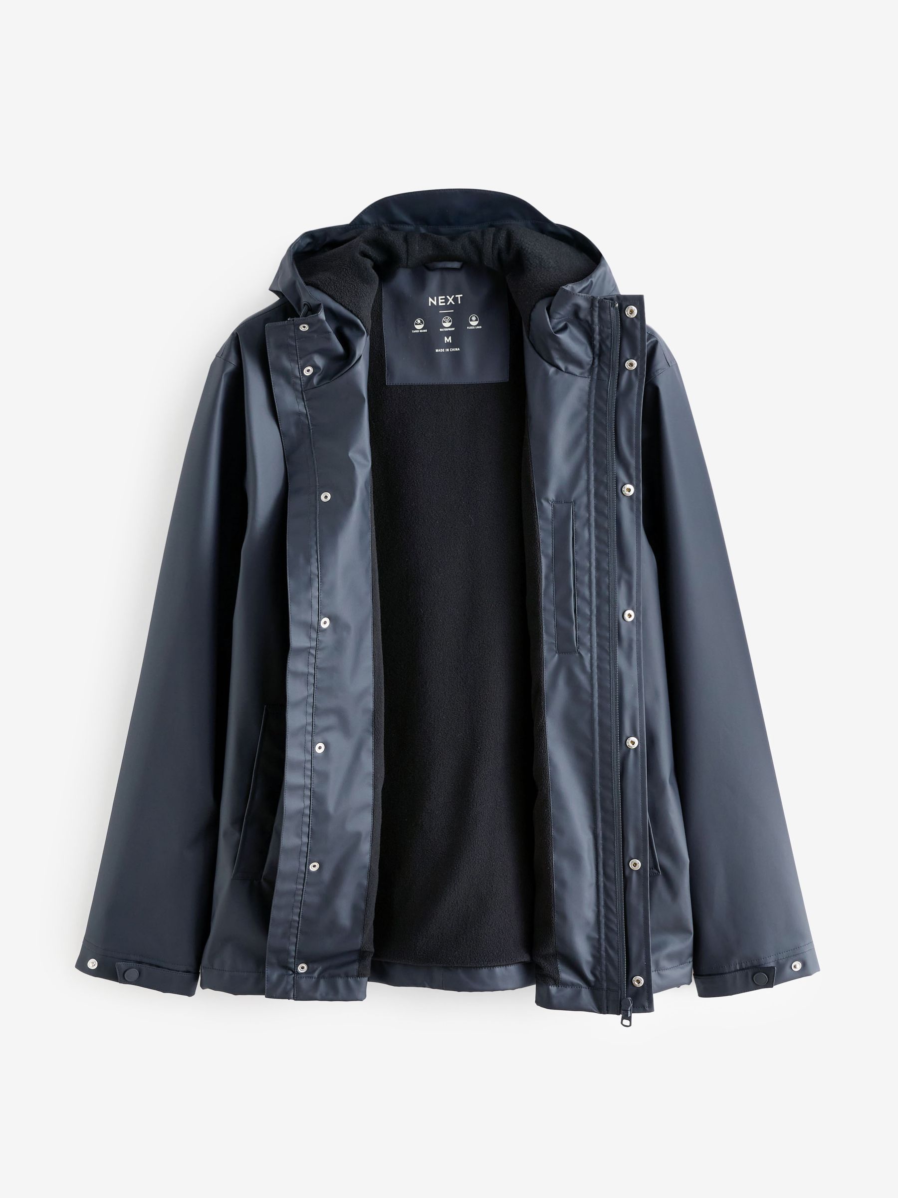 Navy hooded jacket clearance