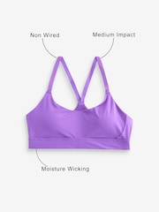Lila - Medium Impact, Run Crop, Sport-BH - Bild 5 von 8