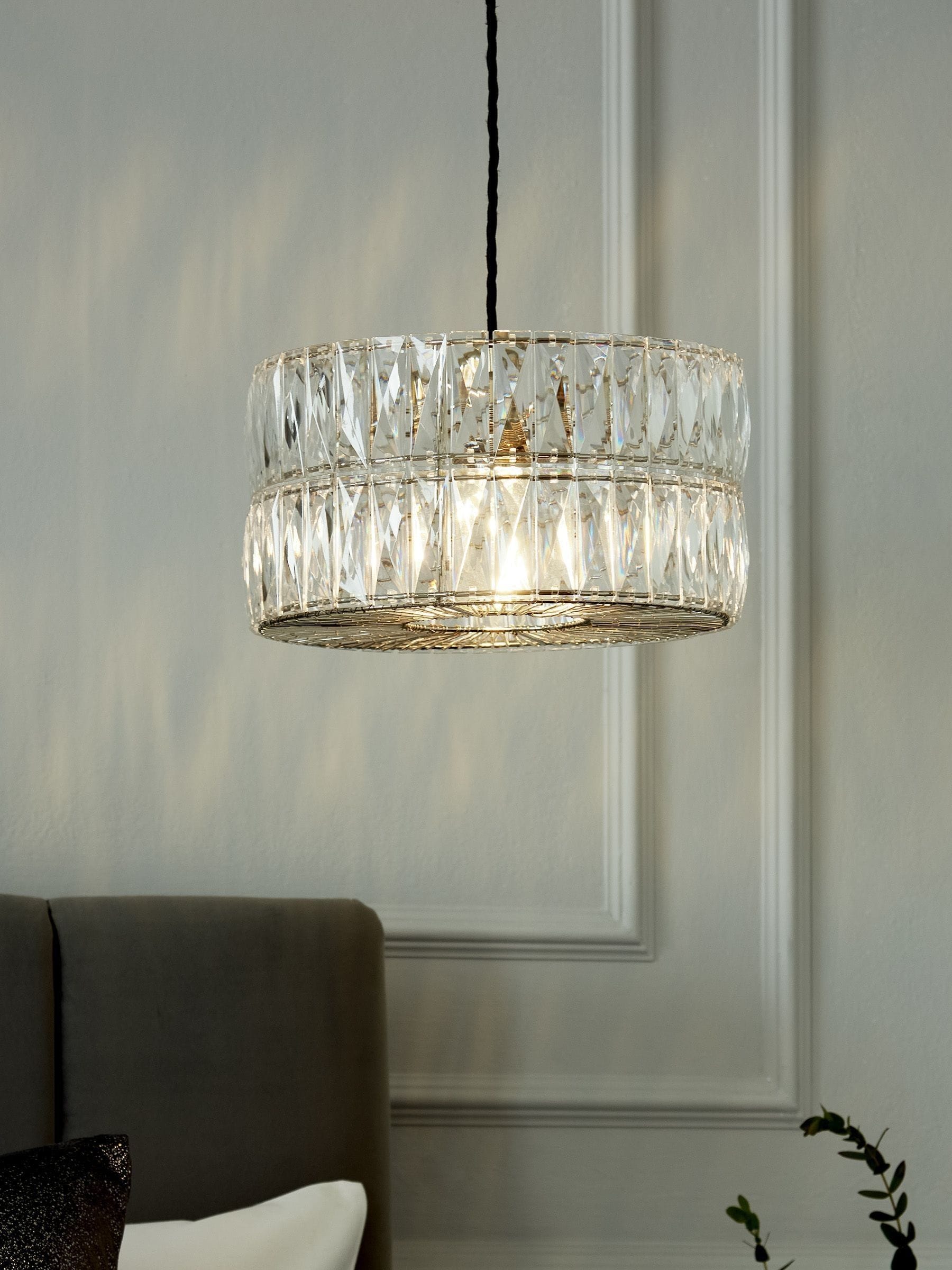 Buy Clear Aria Easy Fit Lamp Shade from Next USA