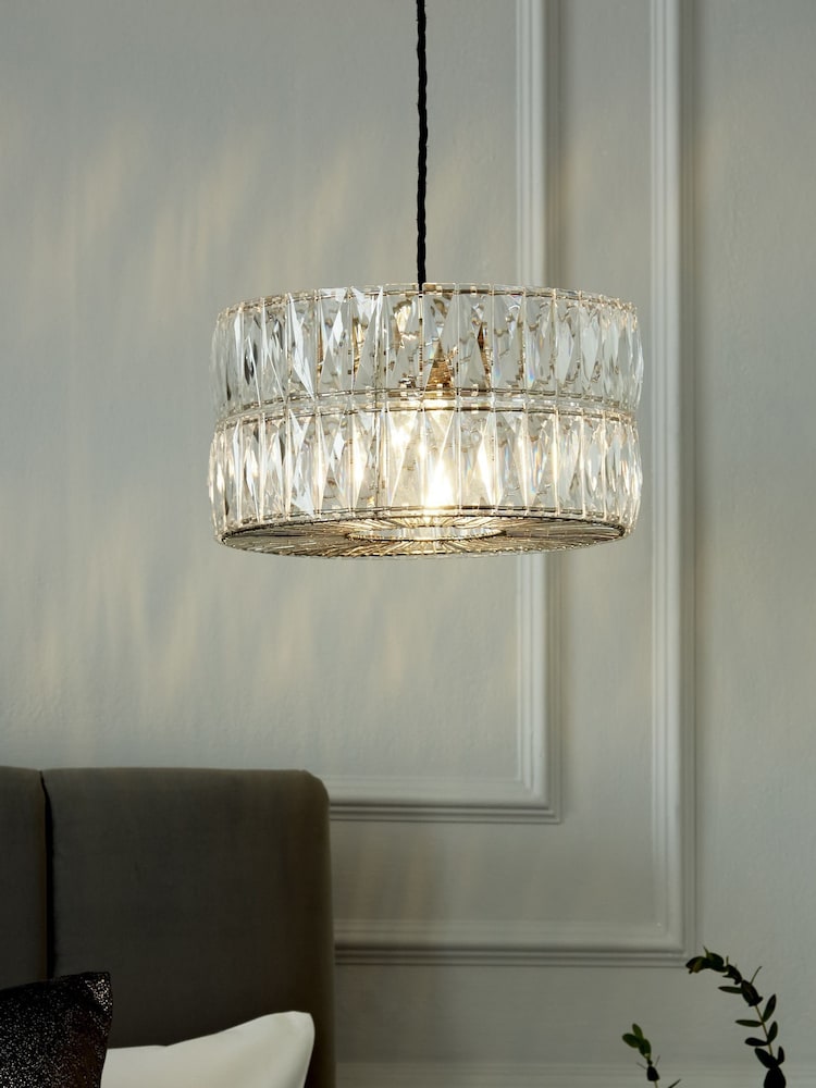 Clear Aria Easy Fit Lamp Shade - Image 1 of 6