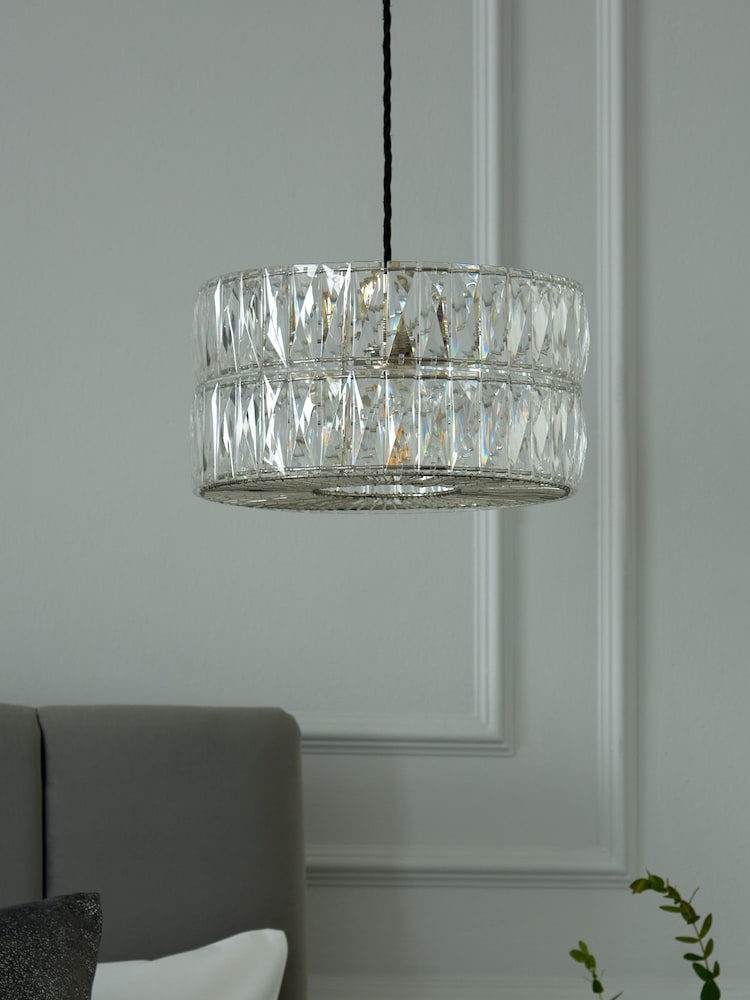 Clear Aria Easy Fit Lamp Shade - Image 2 of 6