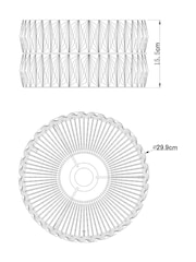 Clear Aria Easy Fit Lamp Shade - Image 6 of 6