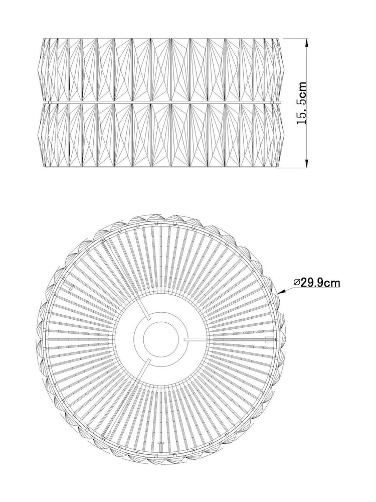 Clear Aria Easy Fit Lamp Shade - Image 6 of 6