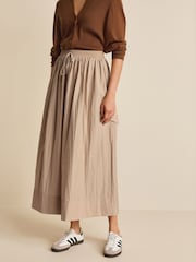 Neutral Parachute Midi Skirt - Image 2 of 6