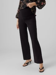 Pantalones de pernera recta premamá cómodos con cinturilla por encima de la barriga de VERO MODA - Imagen 1 de 4