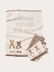 Juego de 3 paños de cocina con diseño de Bertie Bear y Rosie Bunny de algodón 100% - Imagen 3 de 4