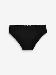 Black Brazilian No VPL Scallop Edge Knickers - Image 4 of 5